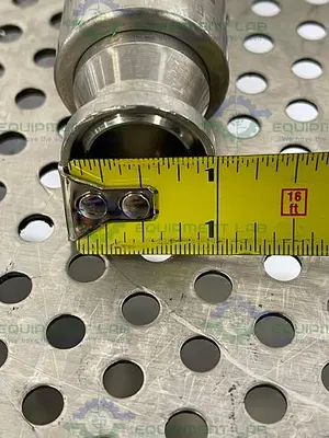 USED SANI TECH STHT-W-0750 72" SILICONE HOSE W/ 3/4" SANITARY FITTING