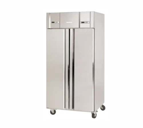 Infrico IRR-AGN602MX 38 3/8" Slimline AGN Series Two Section Commercial Combo Refrigerator Freezer - Solid Doors, Dual Te