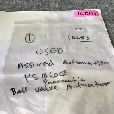 Used Assured Automation PS060 Valves/Fittings California US | Davliegogo LLC #1725681