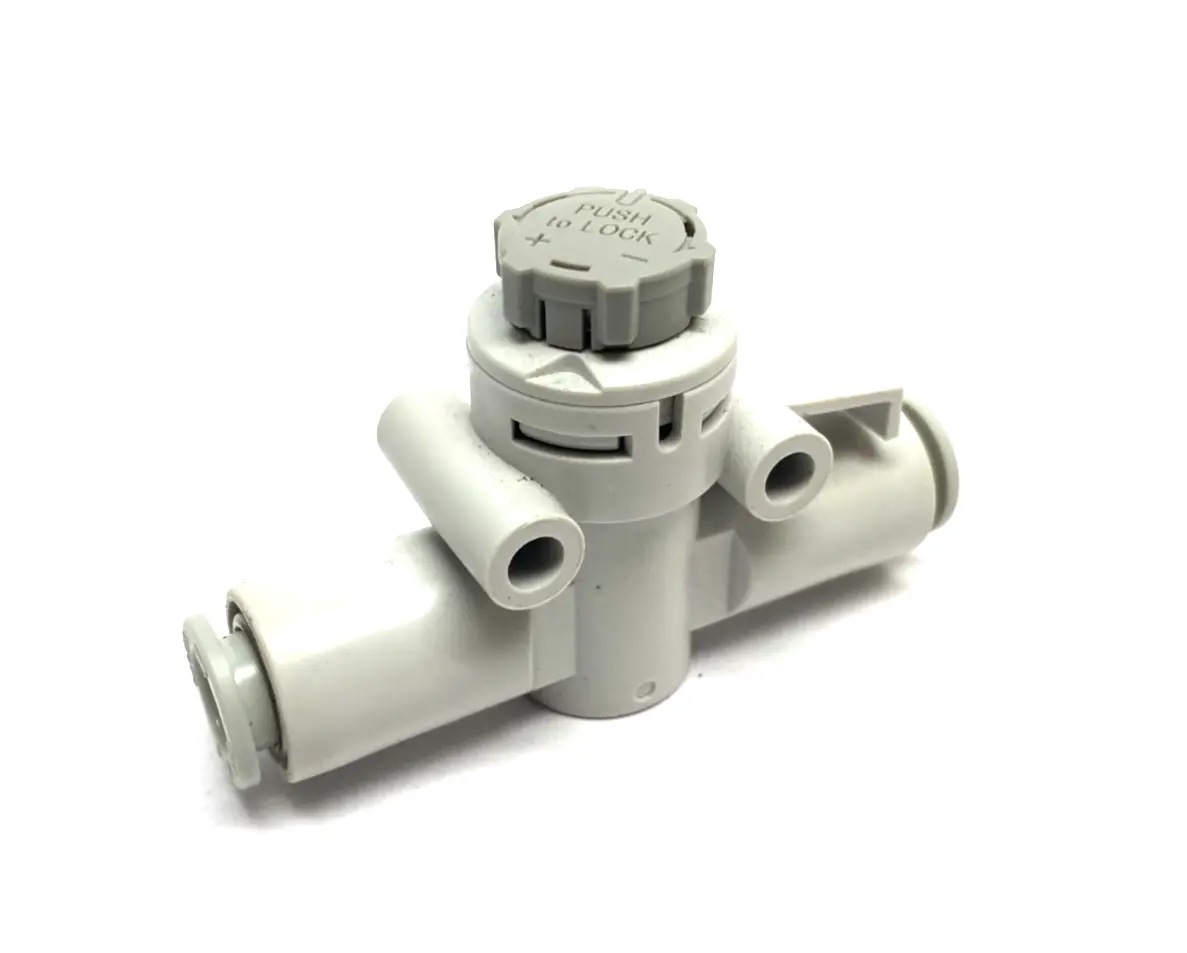 New | in-Stock SMC INLINE FLOW CONTROL FITTING 6MM TUBE Hoses | Maverick Industrial Sales #1104603