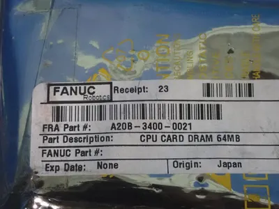 New | in-Stock FANUC A20B34000021 Processor Boards Ohio US | HGR 24 #1084770