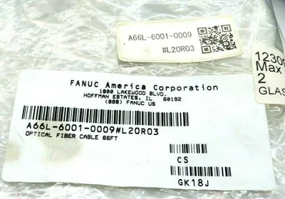 NEW FANUC A66L-6001-0009#L20R03 OPTICAL FIBER CABLE 66FT A66L60010009L20R03
