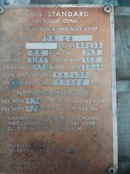 Used DAVIS STANDARD DS-20 SINGLE SCREW Extruders Florida US | ESCOBAR TRADING, INC. #1295522