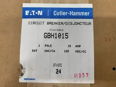NEW CUTLER-HAMMER GBH1015