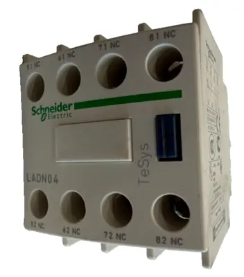 NEW LOT OF 10 SCHNEIDER ELECTRIC LADN04 CONTACT BLOCK
