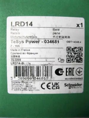NEW Schneider Electric LRD14