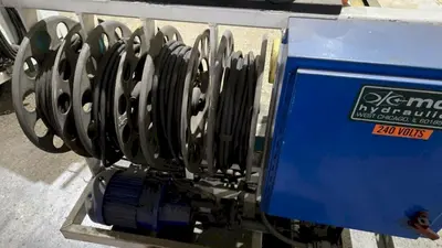 40 TON MODERN HYDRAULICS 4 CYLINDER PORTABLE HYDRAULIC DIE SETTING & SEPARATING SYSTEM: YOBRO #23866