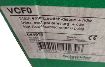 NEW SCHNEIDER ELECTRIC VCF0 DISCONNECT SWITCH