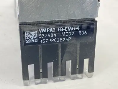 USED FESTO ELECTRONIC MODULE 537984 W/ VMPA2-FB-AP-2-1 SUB BASE 538000