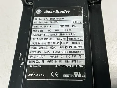 USED ALLEN BRADLEY MPL-B310P-MJ24AA