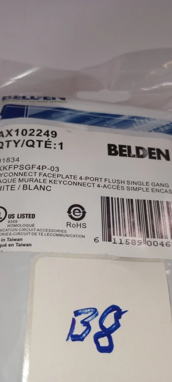 New | in-Stock Belden AX102249 Misc Electrical & Power Parts Arizona US | ASSET CONVERSION SPECIALISTS, INC. #320417