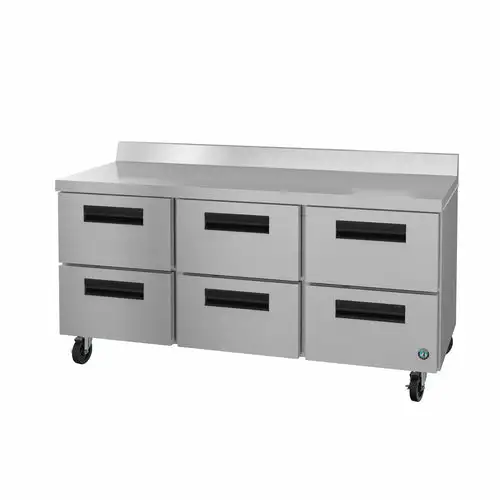 Hoshizaki WR72B-D6 72" W Worktop Refrigerator w/ (3) Sections & (6) Drawers, 115v