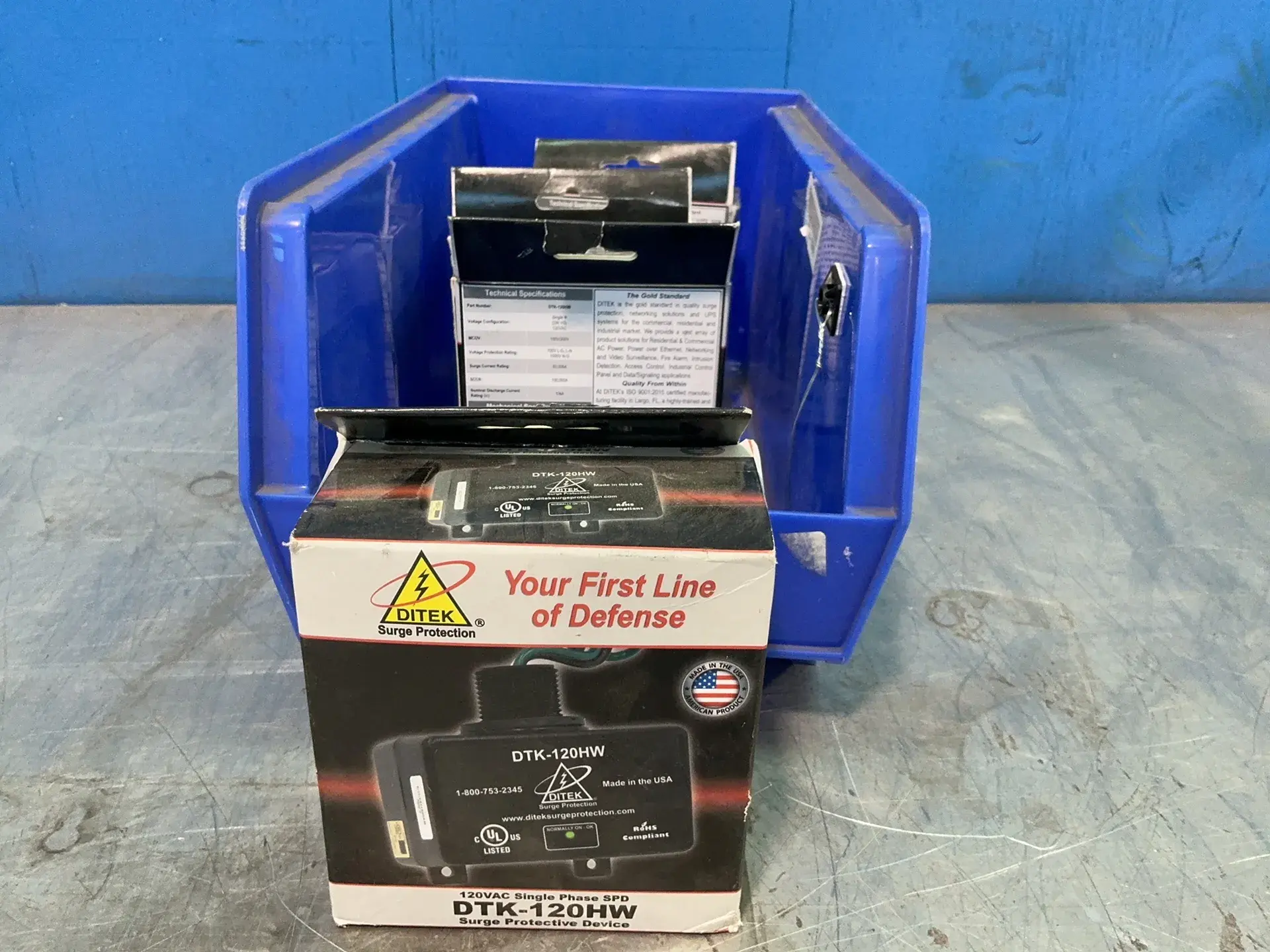 Used DITEK SURGE PROTECTION DTK120HW Surge Protectors Ohio US | HGR 24 #1276876