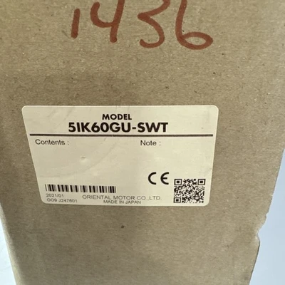 NEW Oriental Motor 51K60GU-SWT