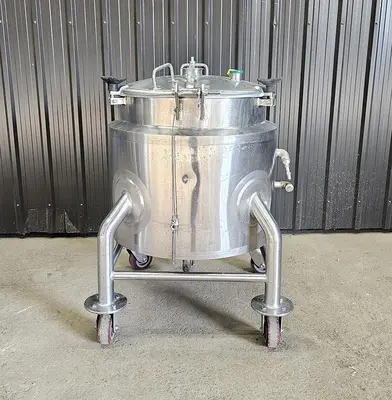 Used Lee Industries 40 Gallon Jacketed Tank, Stainless Steel