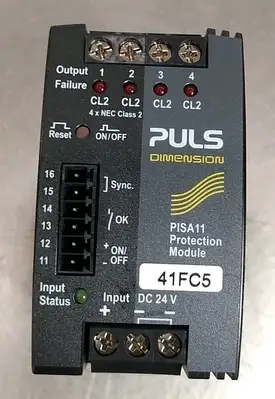 Puls PISA11.CLASS2 4-Channel Protection Module 24VDC 15A Loc4C21