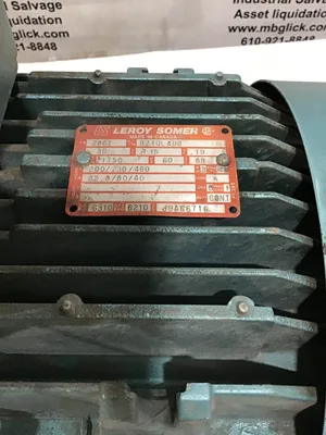 Leroy Somer B21QL4DB 30 HP Electric Motor 286T 3-Phase 1750 RPM