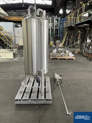 USED Walker 400 Liter Walker Agitated Receiver, 316L S/S, 14.9#