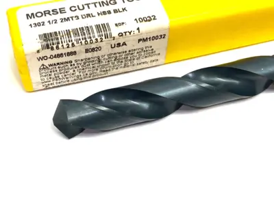 USED MORSE TAPER SHANK DRILL BIT 1302 1/2 HSS