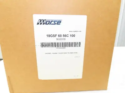 Morse MJ0319 BX Worm Gearbox 60:1 Reducer 0.34Hp 29rpm 56C Hollow