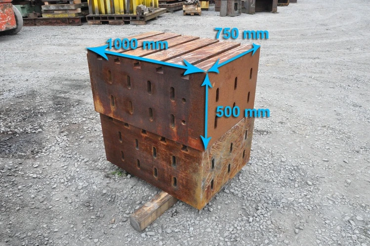 Used CLAMPING BLOC 1000 X 750 X 500 MM Angle Plates BE | Apt International N.V #366365