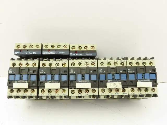 Telemecanique Contactor Rail Terminals 575V 7.5HP 25A 3 PH Lot of 5