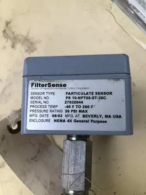 FilterSense PS 10-NPT05-ST-30C Particulate Sensor -40-250°F 30PSI