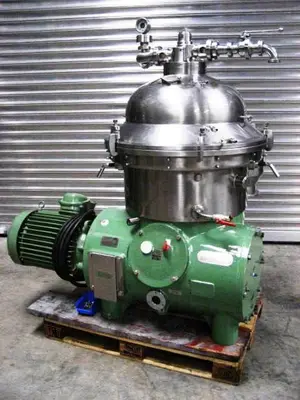 Westfalia SA 45-36-076 self-thinking clarifier centrifuge, 316SS.