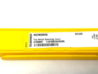 NEW KENNAMETAL TOP NOTCH™ GROOVE AND TURN INSERTS NG2M080RK