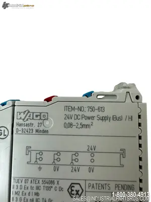 New | in-Stock WAGO 750-613 Power Supplies Kentucky US | Industrial Parts R Us Inc. #1364658