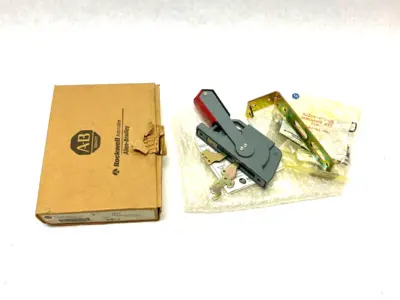 USED ALLEN-BRADLEY SER. A OPERATING DISCONNECT HANDLE METAL GRAY