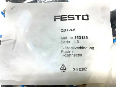 NEW FESTO PUSH IN TEE CONNECTOR