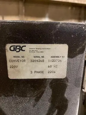 USED GENERAL BINDING CORP. SHREDDER