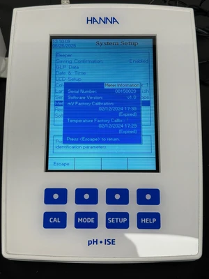 Used Hanna HI5222-01 pH Meter Missouri US | BioLabTek #1311526