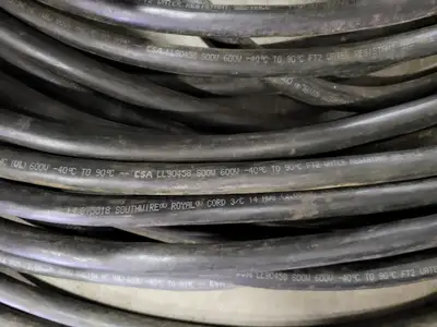 140 ft SOOW Power Extension Cord 14/3 AWG 15A 125V