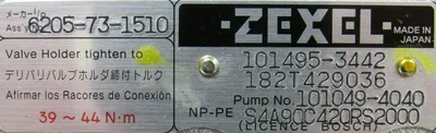 NEW ZEXEL NP-EP/RSV200-1450AQ43A302 INJECTION PUMP C6205731510 105400-9421