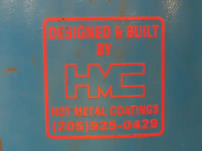HMC Hot Metal Coating Mold Duster Graphite 120 Gallon Hopper VFD Feed Auger