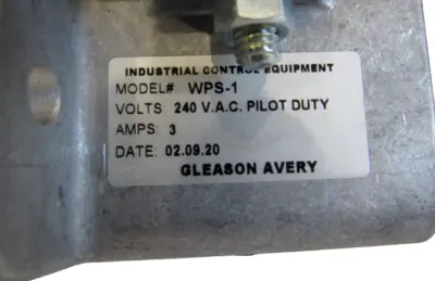 NEW GLEASON AVERY WPS-1 WALL MOUNT PULL SWITCH WPS1