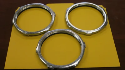 New Steel Conduit Locknuts (, Misc sizes, QTY 140)