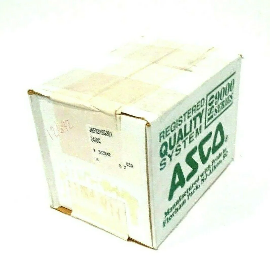 NEW SEALED ASCO JKF8316G301 SOLENOID VALVE 24/DC