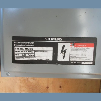 Siemens 400 Amp Fusible Disconnects
