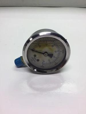New! 2 1/2" Liquid FIlled Pressure Gauge 1/4NPT Brass Lower Warranty!