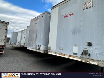 Used 1996 LUFKIN 53' STORAGE DRY VAN Box Trailers Pennsylvania US | Proxy Equipment #1384921