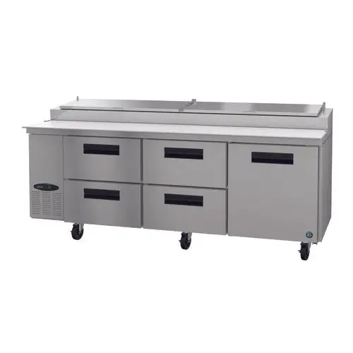 Hoshizaki PR93A-D4 93" Steelheart Pizza Prep Table w/ Refrigerated Base, 115v