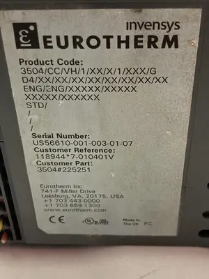 USED EUROTHERM 3504/CC/VH/1/XX/X/1/XXX/G