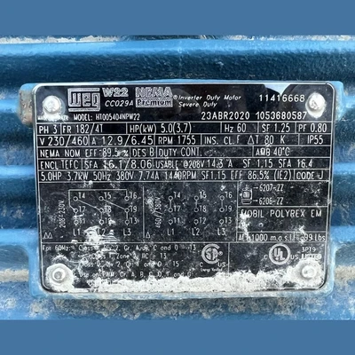 USED WEG HT005404NPW22