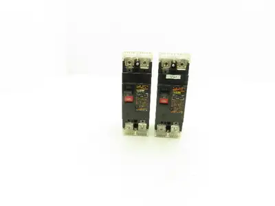 Fuji Electric SA32BM Auto Break 2-Pole Circuit Breaker 2A 220VAC Lot of 2