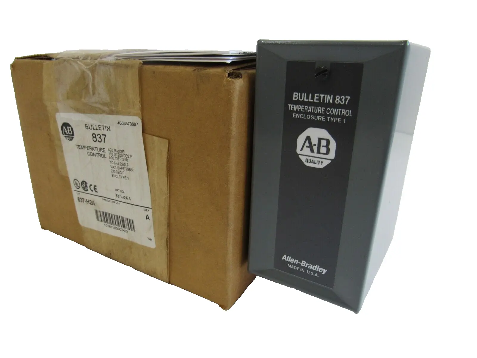 ALLEN BRADLEY 837-H2A TEMPERATURE CONTROL SER. A 837H2A