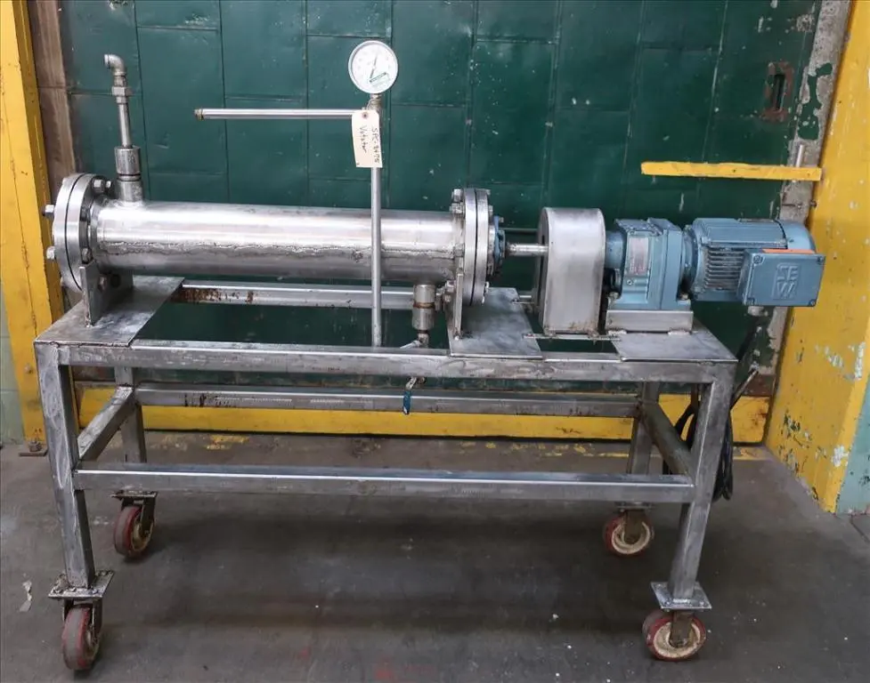 SPC8475  Miscellaneous Equipment Votator agitated holding unit, 6" diamenter x 35" long tube, on stand with casters