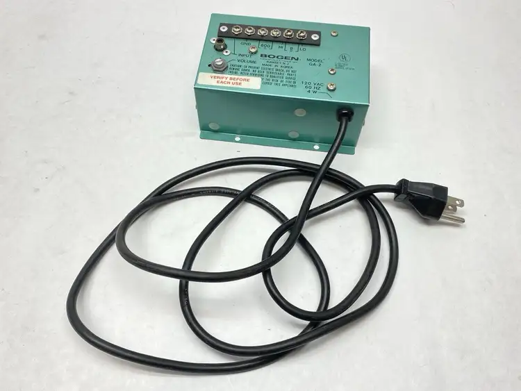 Used BOGEN UTILITY AMPLIFIER 120V 600OHM 8OHM SOLID STATE Amplifiers Michigan US | Maverick Industrial Sales #1093050